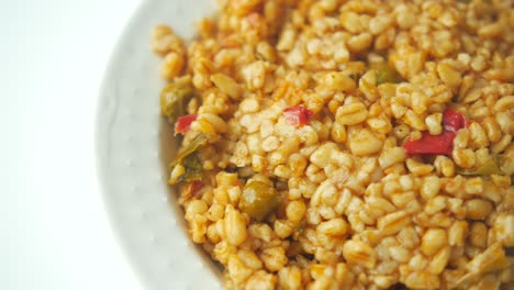 bulgur with vegetables