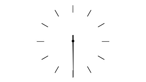 4k clock spinning, watch animation on white background