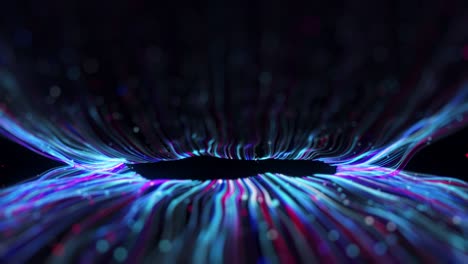 digital lines animation visuals in 4k