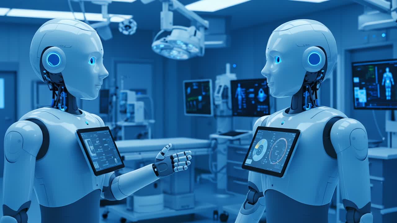 Advanced Healthcare Robotics: An Engaging Dialog Between Two Intelligent Surgical Assistants in a Modern Medical Environment