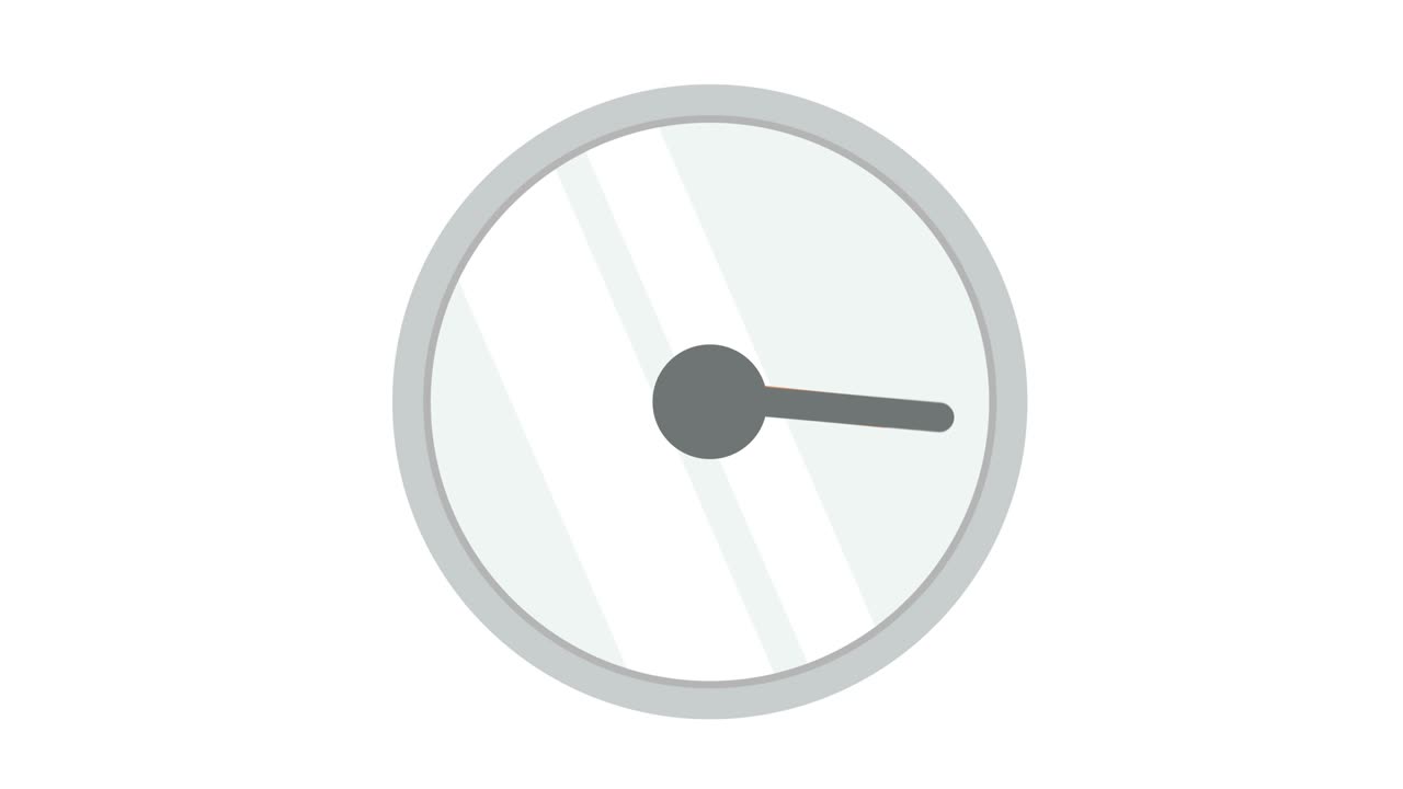 Minimal abstract motion 4K rendering clock time concept