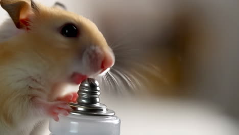 close-up of a hamster