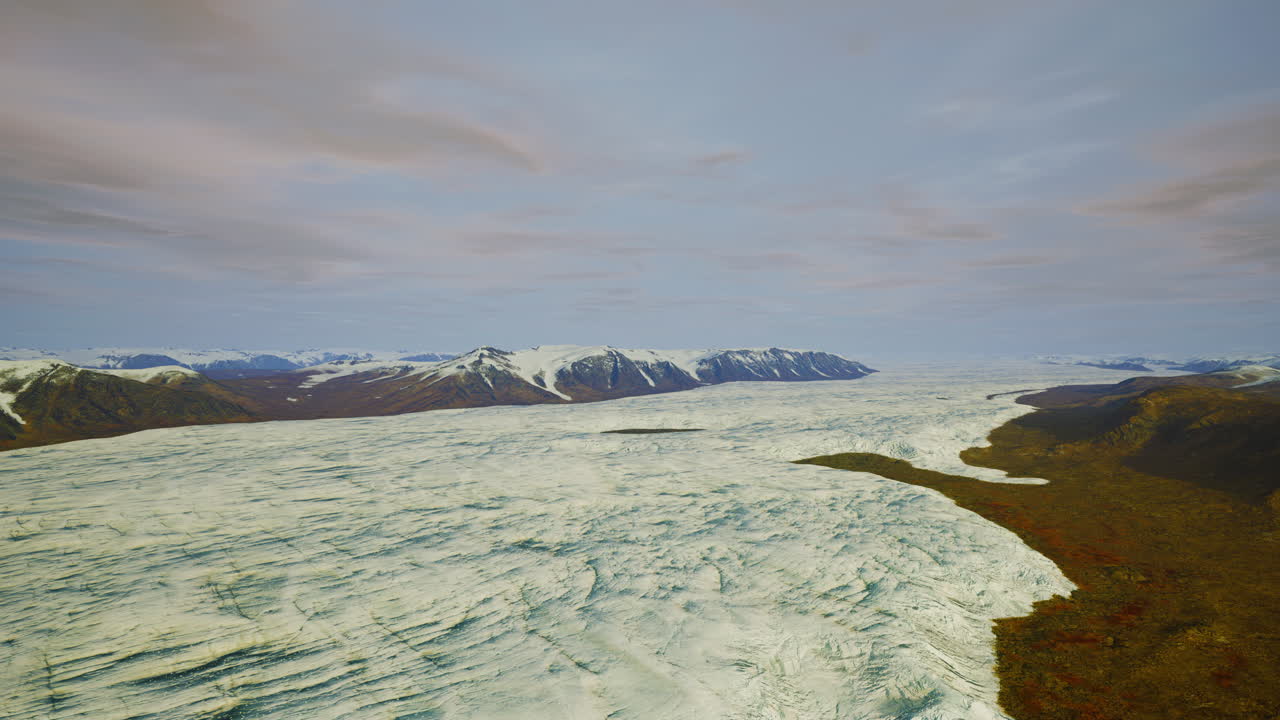 알래스카 빙하 만 풍경