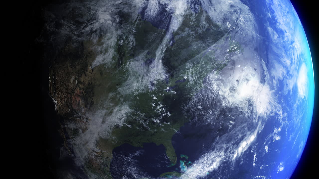 солнечная система, мир и зум земли в космосе