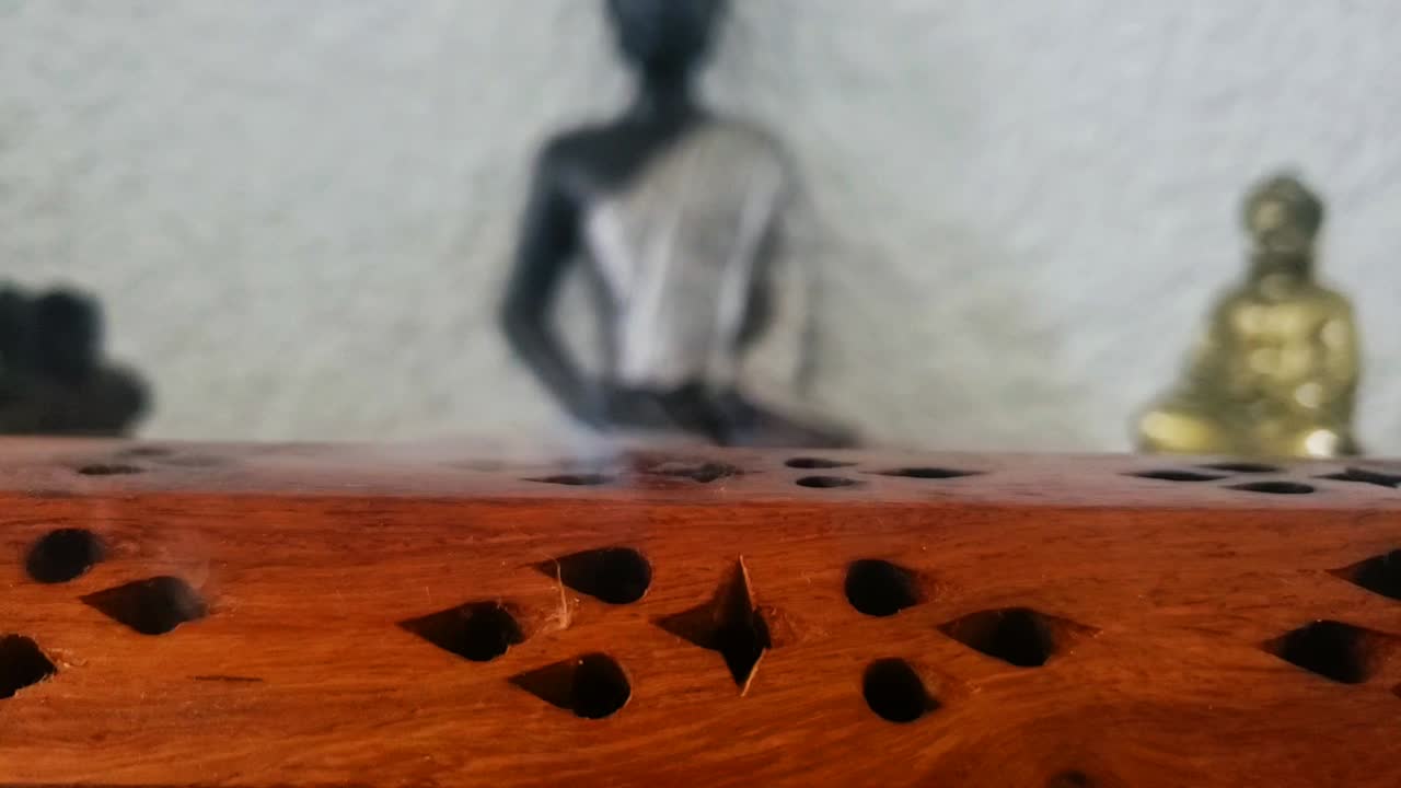 불교 향을 위한 나무 상자