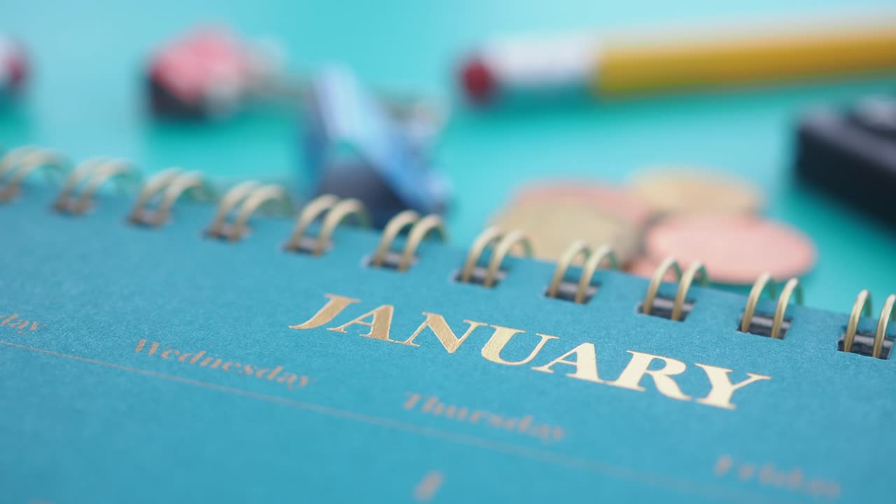January Calendar Closeup