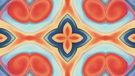 liquid flower kaleidoscope loop background