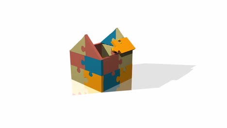 3d jigsaw house