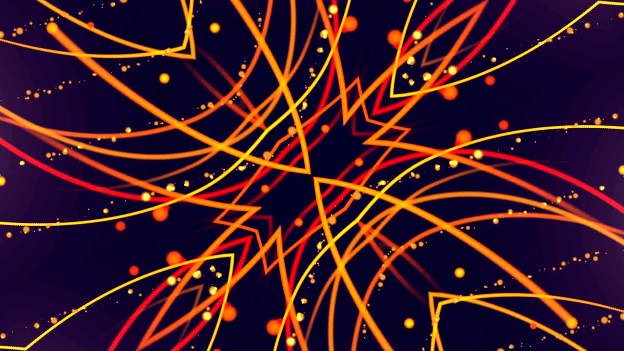 4K Colorful looping kaleidoscope. Abstract motion graphics background.