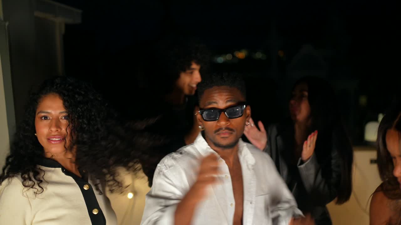 Friends enjoying a fun party together