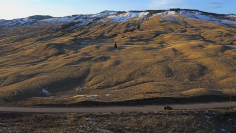 Driving-into-the-Scenic-Mountains:-A-Car's-View-of-the-Kamloops-Highway