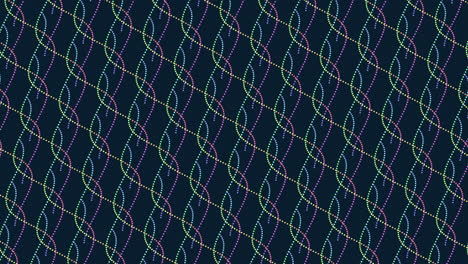 colorful wavy and intertwined lines pattern