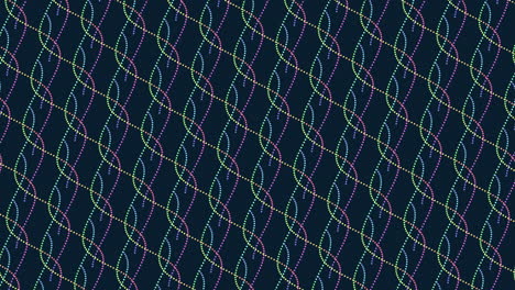 colorful wavy and intertwined lines pattern