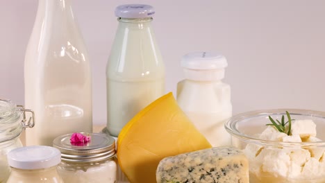 assortment of dairy products