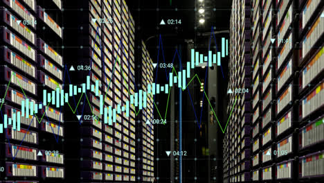 Animation-Der-Statistischen-Datenverarbeitung-Im-Computerserverraum