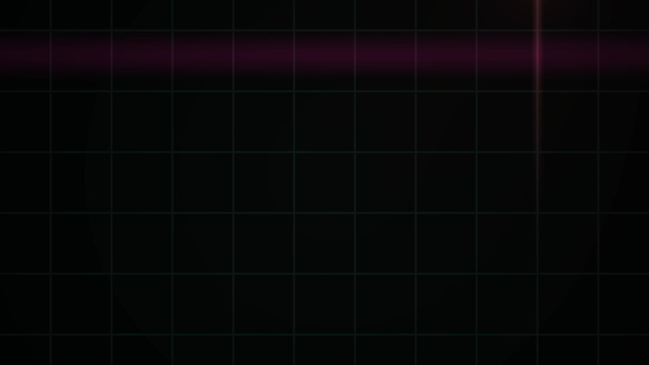 Futuristic Grid Background with Moving Light Leaks and Optical Flares