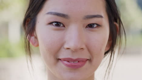 happy asian woman portrait