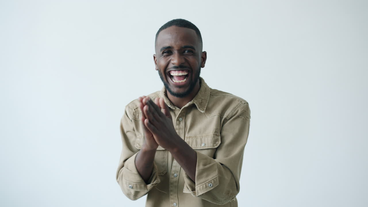 Happy Man Clapping