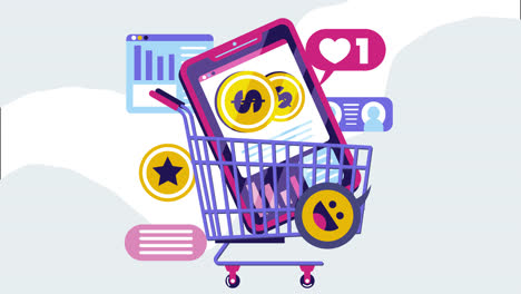 compras en línea con pagos móviles y criptomonedas