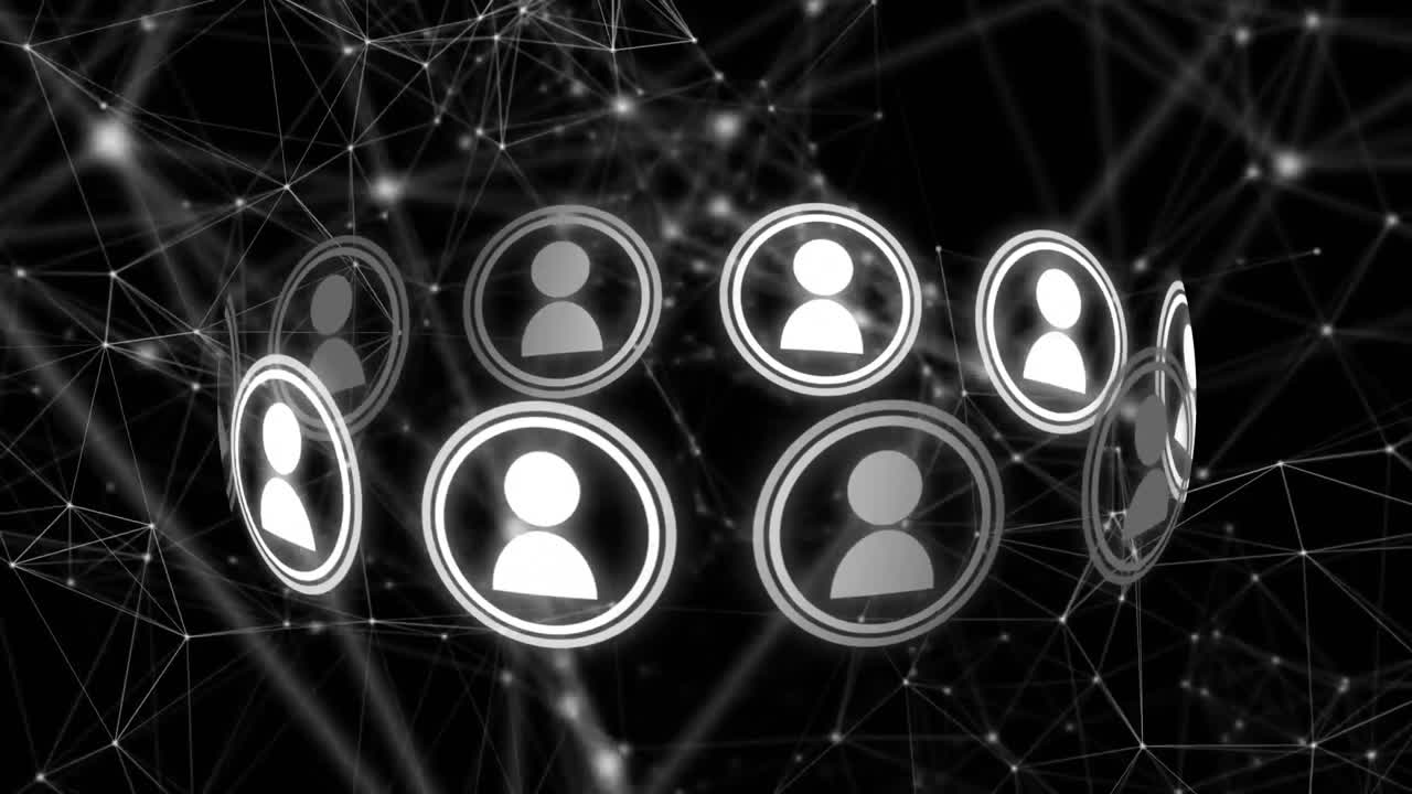 círculo de las redes sociales