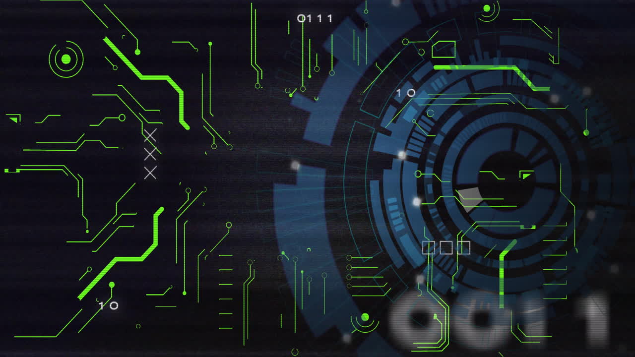 Animation of scope scanning and data processing over shapes