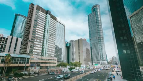 ramat gan ciudad torre camino lapso de tiempo
