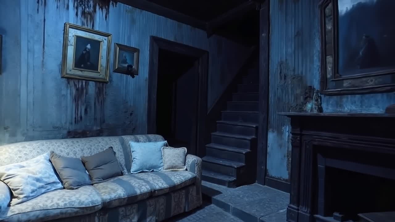 소파 와 벽난로 가 있는 거실