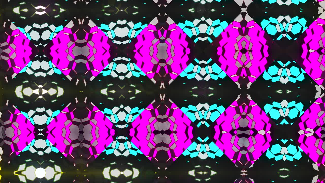 Moving kaleidoscope. 4K motion graphics