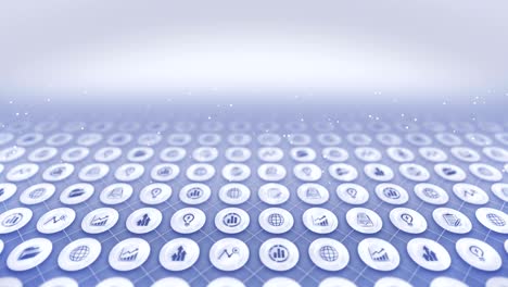 set of business icons, global business background, cg loop animation,