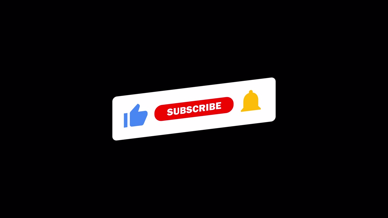 Animated Social Media Subscribe, Like, and Notification Bell