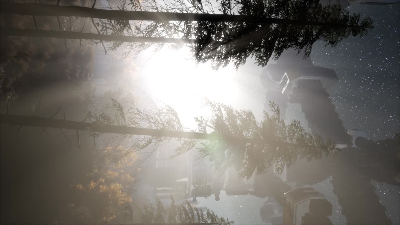 숲 위를 날아다니는 ufo