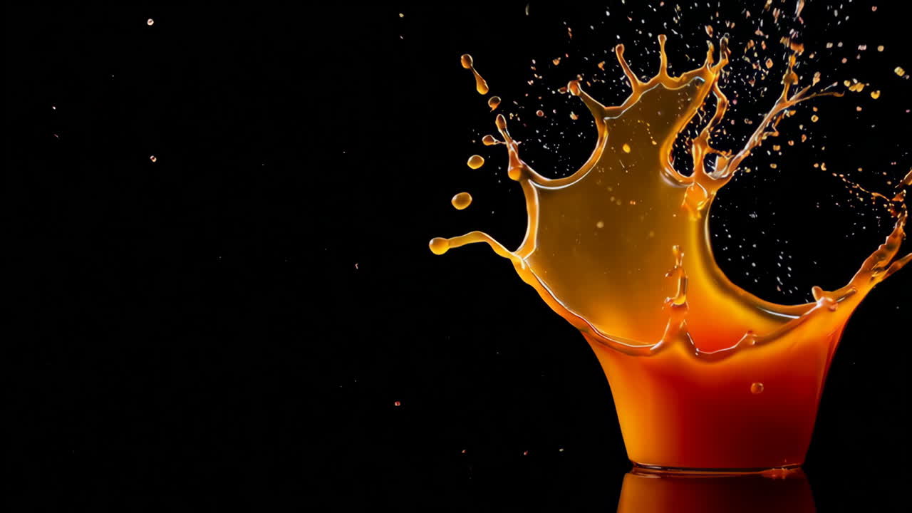 Orange Liquid Splash