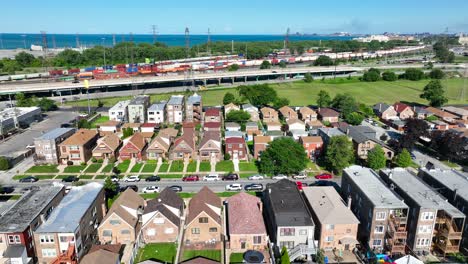 old neighborhood outside of chicago, illinois