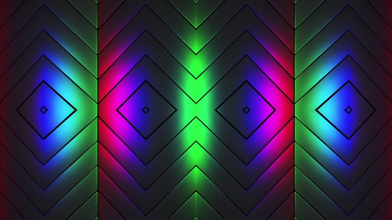 patrón de neón geométrico abstracto