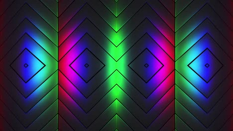 patrón de neón geométrico abstracto