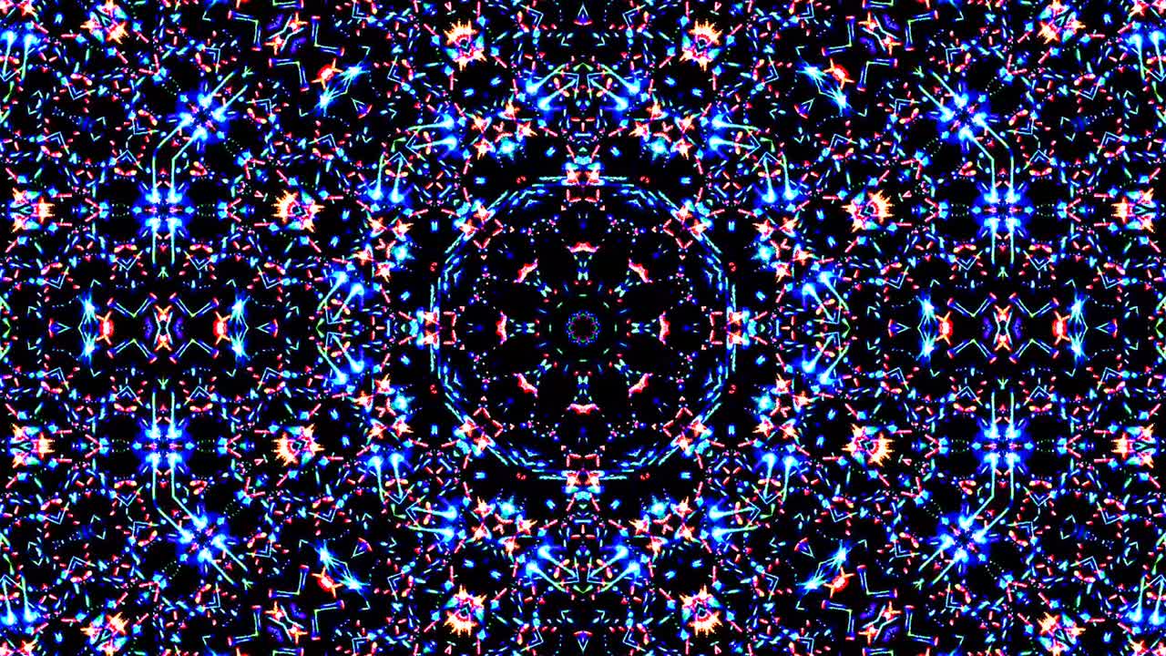 яркий абстрактный свет, управляющий полным цветом, калейдоскоп