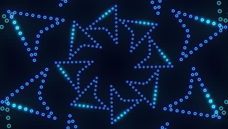 Faszinierendes-Symmetrisches-Blaues-Punktmuster-Mit-Kreisförmiger-Anordnung