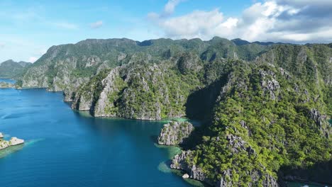impresionantes vistas aéreas de el nido, palawan, filipinas