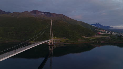 hålogaland bridge over rombaksfjorden norway’s longest suspension bridge