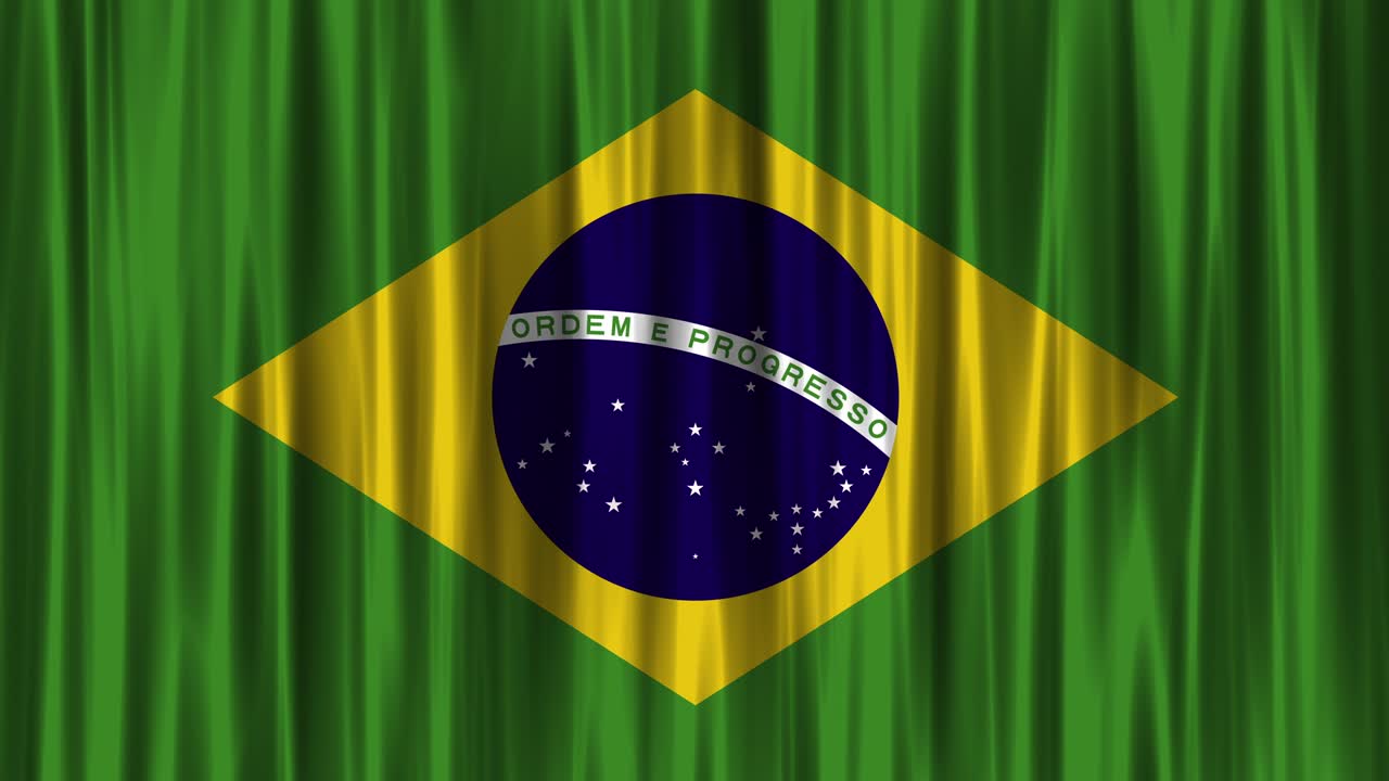 bandera nacional brasileña (con bucle)