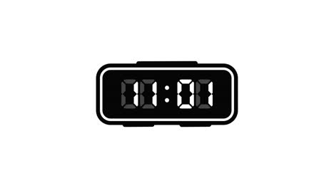 digital clock displaying various times