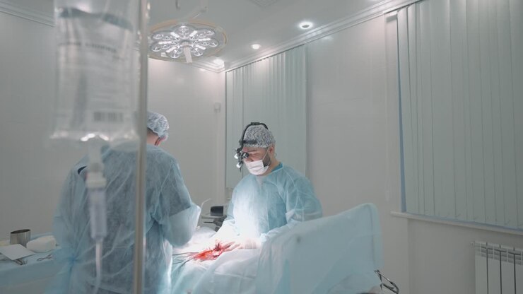 Surgical Procedure in an Operating Room