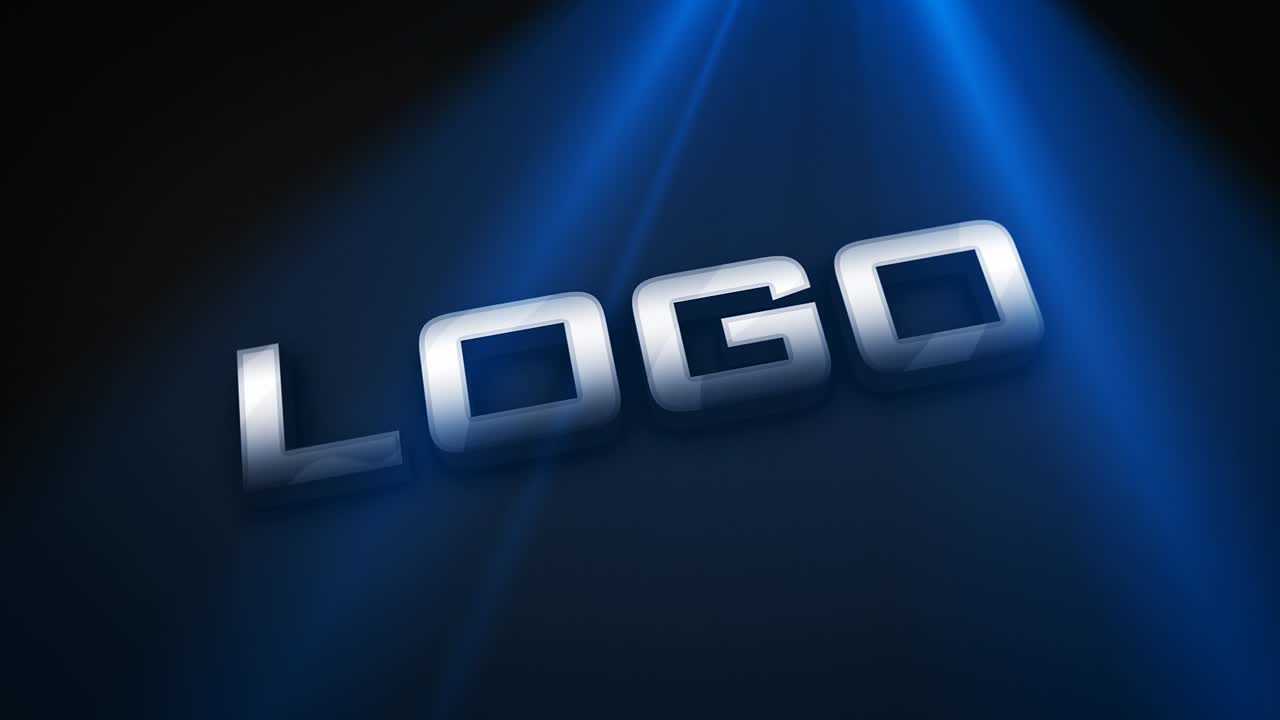 3D logo animation sequence ideal for modern brand reveal or intro sequence, eye-catching style