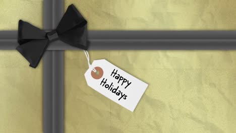 regalo de navidad en embalaje festivo