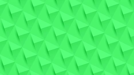 patrón triangular verde