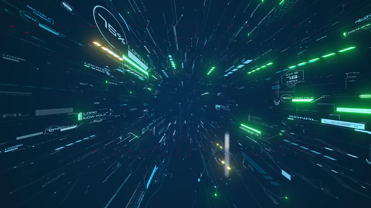 animación cg moderna con tema de ciencia ficción