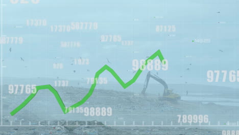 Animación-Del-Procesamiento-De-Datos-Financieros-Sobre-Terrenos-Baldíos