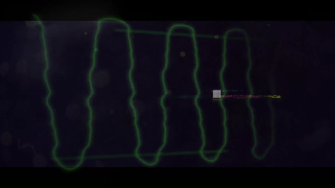 Animation of interference over black background