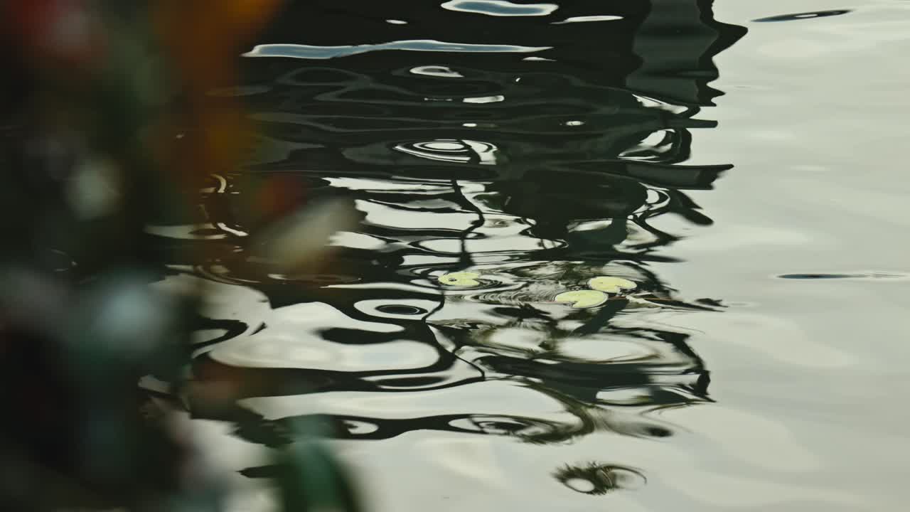 Reflections on rippling water