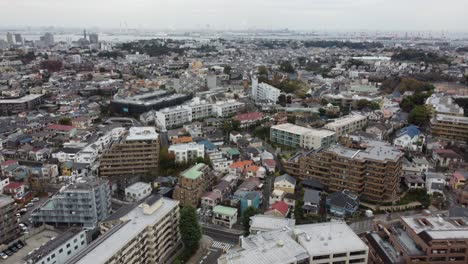 Vista-Aérea-Del-Horizonte-En-Yokohama